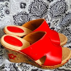 B.O.C Wedge Sandals, Size 7